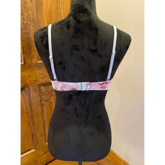 Nine West Bra Size 36C Underwire   Pink & Gray with Flowers Sexy Feminine - Picture 5 of 11